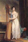 Thomas Sully Lady with a Harp:Eliza Ridgely painting